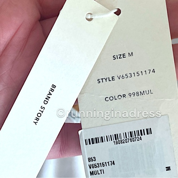 NWT VINCE Rainbow Wash Satin Slip Dress In Size Medium Pink Blue Yellow Purple - Picture 16 of 16